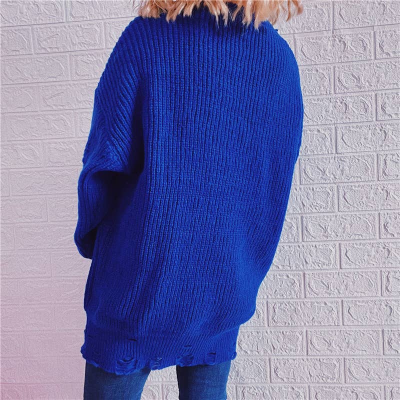 WOSWL1296_Crew Neck Pullover Casual Long Sleeve Sweater