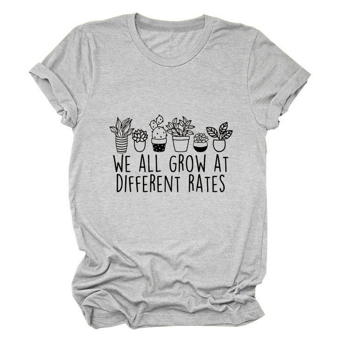 Printed Crew Neck Tee, We All Grow Graphic_CWTTS1493
