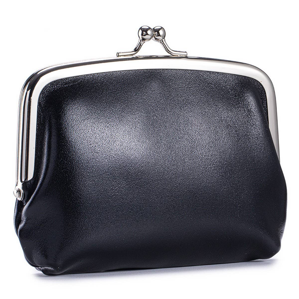 Vintage Leather Coin Wallet ? Double Clip Pouch_CUAB00386