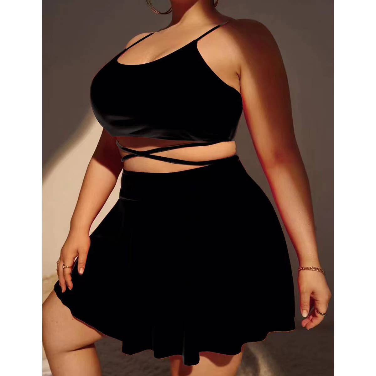 Sexy Plus Size Bikini 3/Set - High Waist Swimsuit