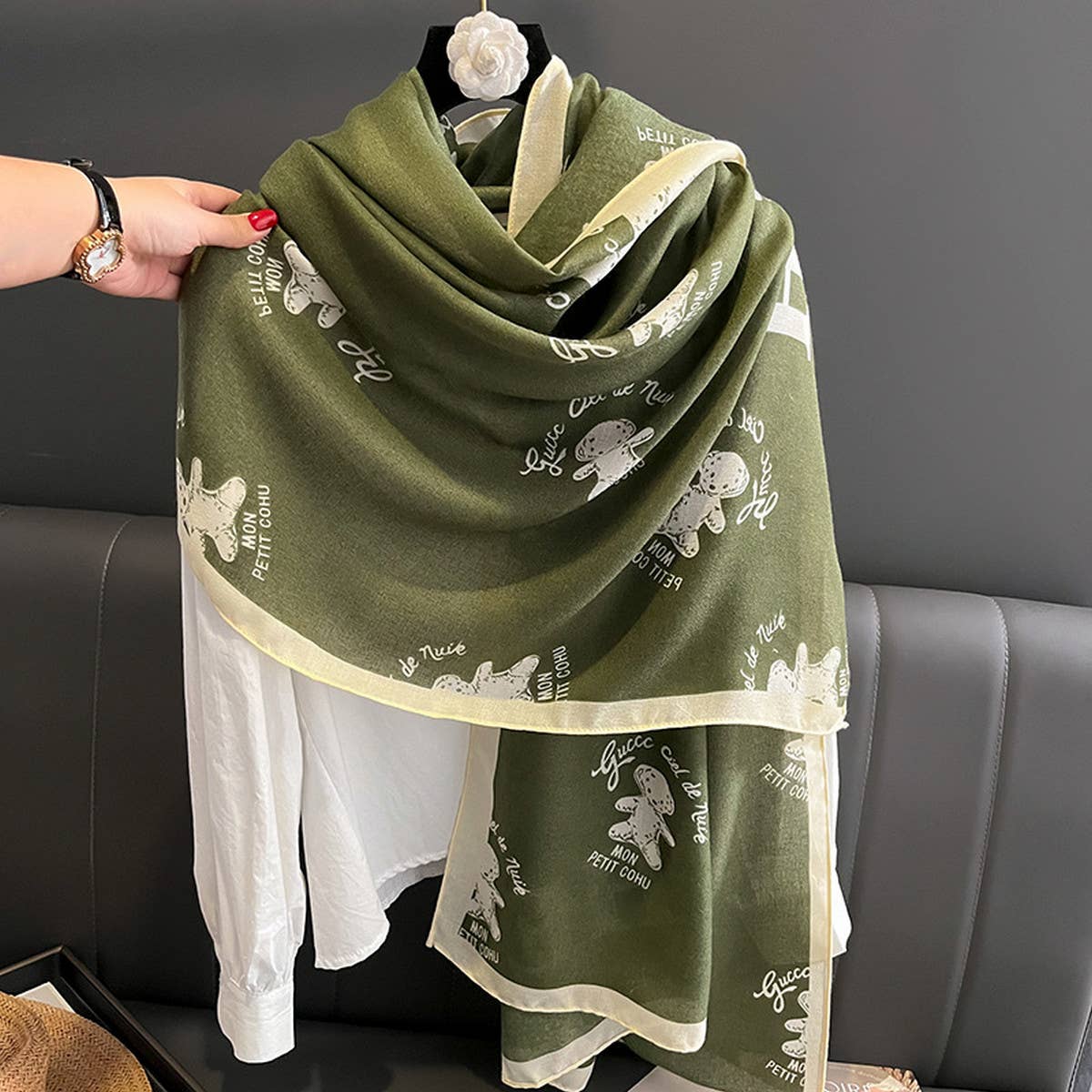 Fashionable Silk Scarf - Fall/Winter Beach Shawl