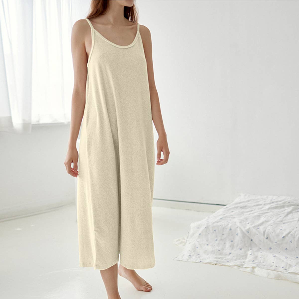 LARGE U-NECK TERRY CLOTH FLUFFY HOME WEAR PAJAMAS