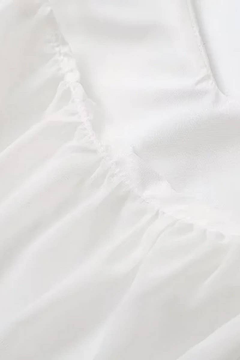 CWDSD6610_BACKLESS V-NECK SLEEVELESS SUSPENDER DRESS