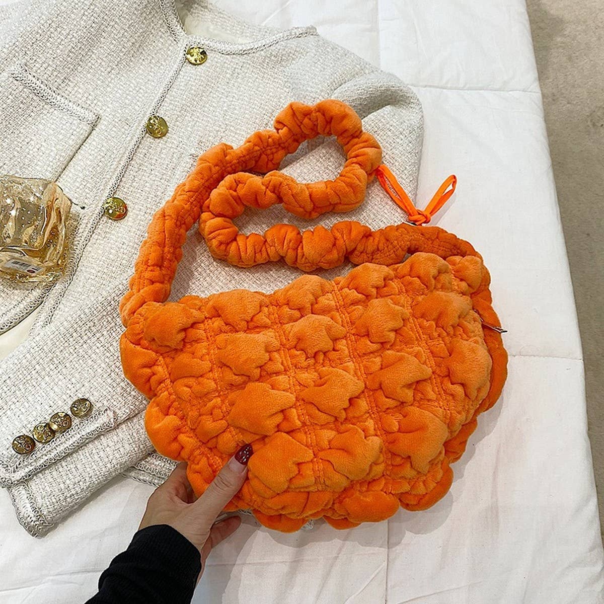 Fluffy Cloud Handbag Women Crossbody Shoulder Bag_CUAB00571