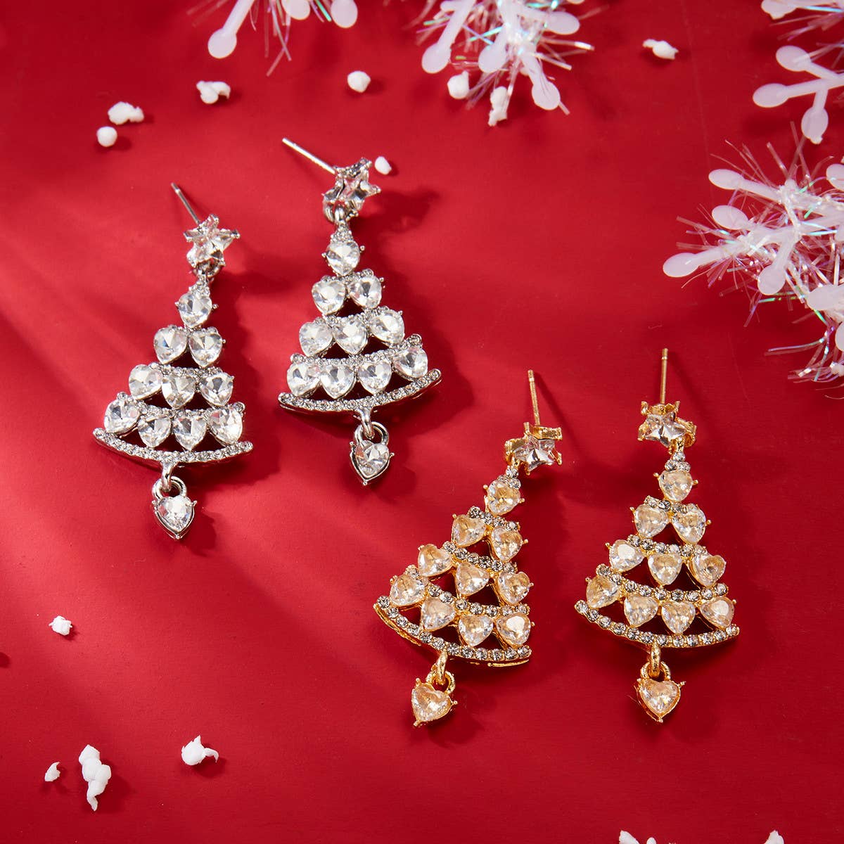 ALL-MATCH CASUAL CHRISTMAS TREE EARRINGS_CWAJE2399