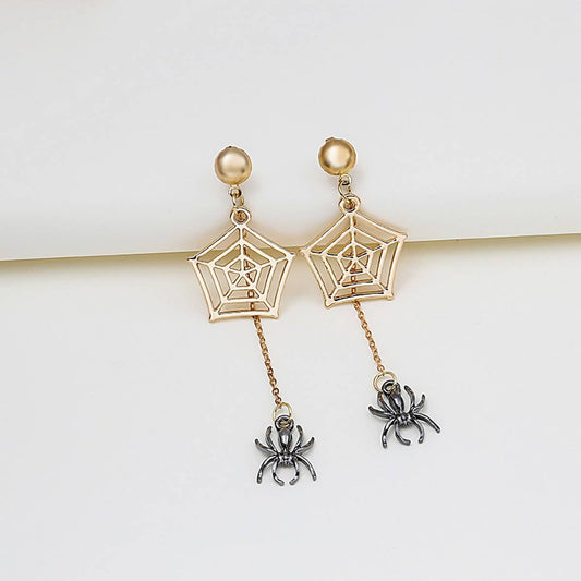 NEW PERSONALIZED SPIDER WEB HALLOWEEN EARRINGS