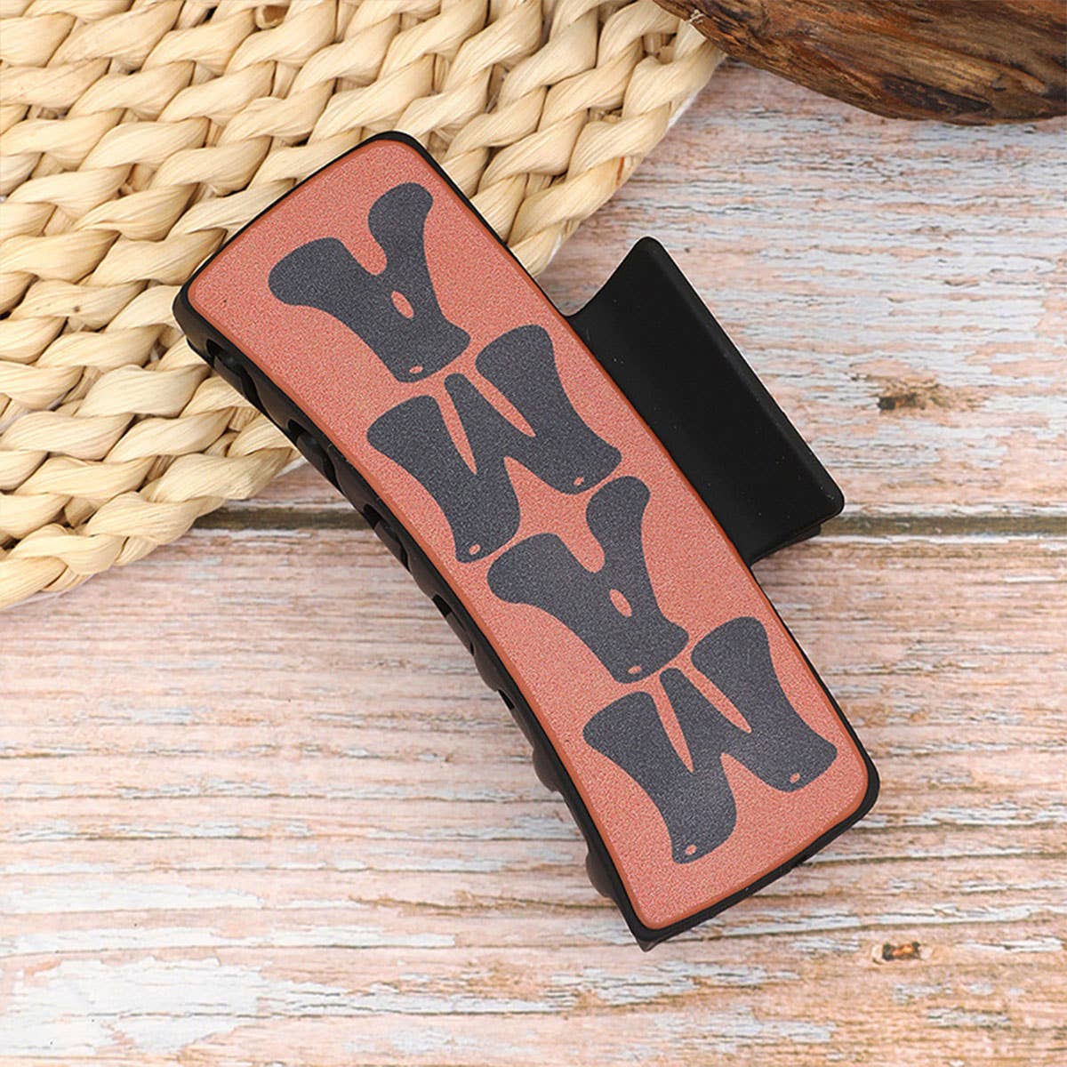 SUNFLOWER RETRO LETTERS WESTERN HAIR CLAW CLIPS