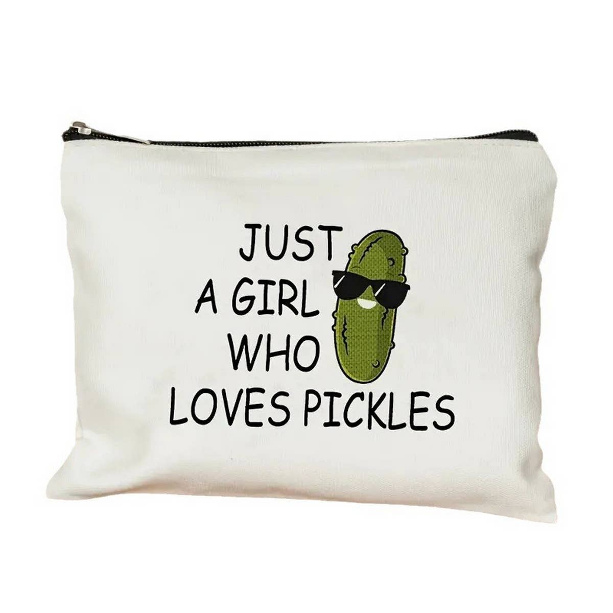 CUCUMBER LETTER DOUBLE-SIDED PRINTED COSMETIC BAG_CWAB1783