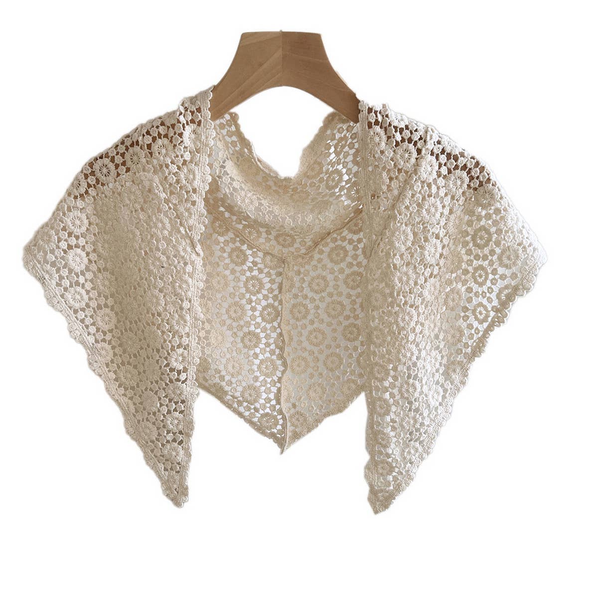 Boho Cotton Triangle Scarf - Summer Neck Wrap_CWASC0842