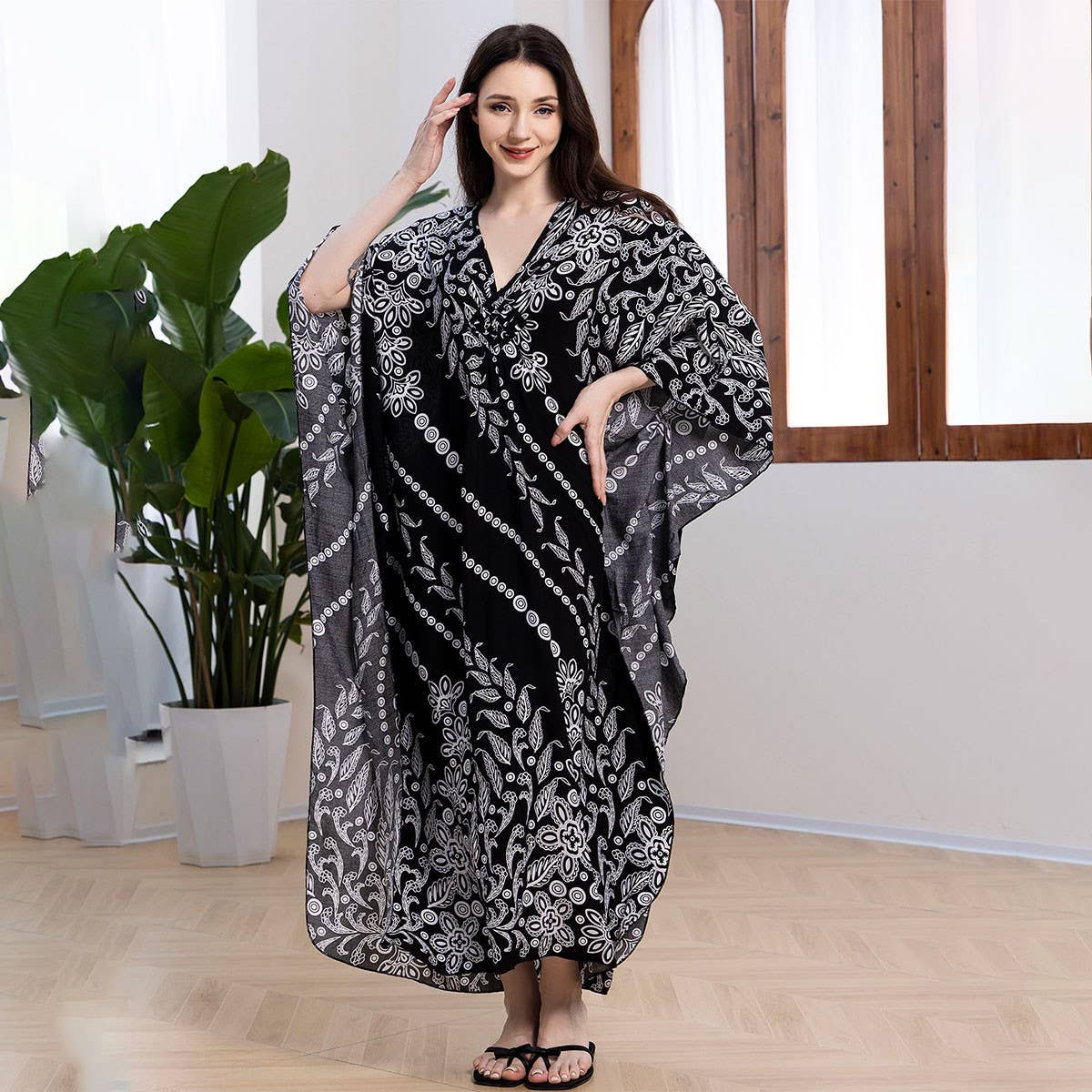 Handwoven Rayon Beach Cover Up Maxi Dress