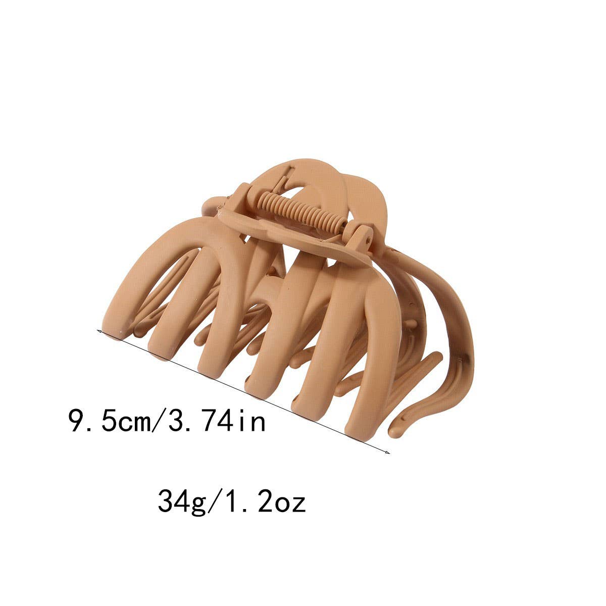 CWAHA07440_MATTE LARGE PUMPKIN HAIR CLAW CLIP FOR WOMEN