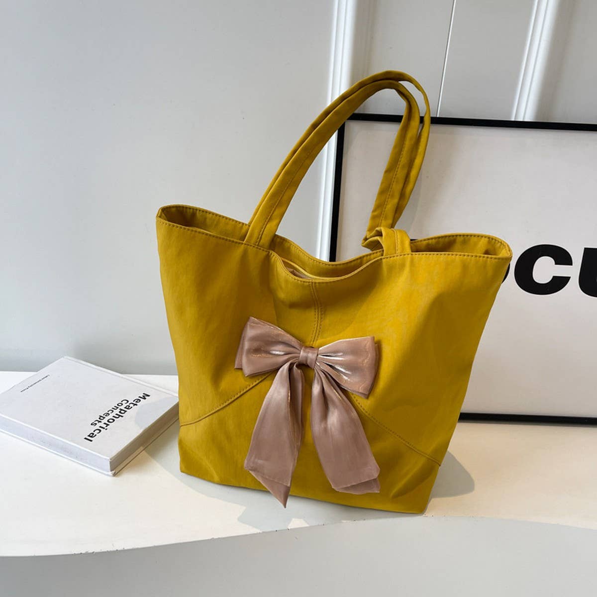SMALL FRESH CASUAL BOW TOTE BAG_CWAB2691