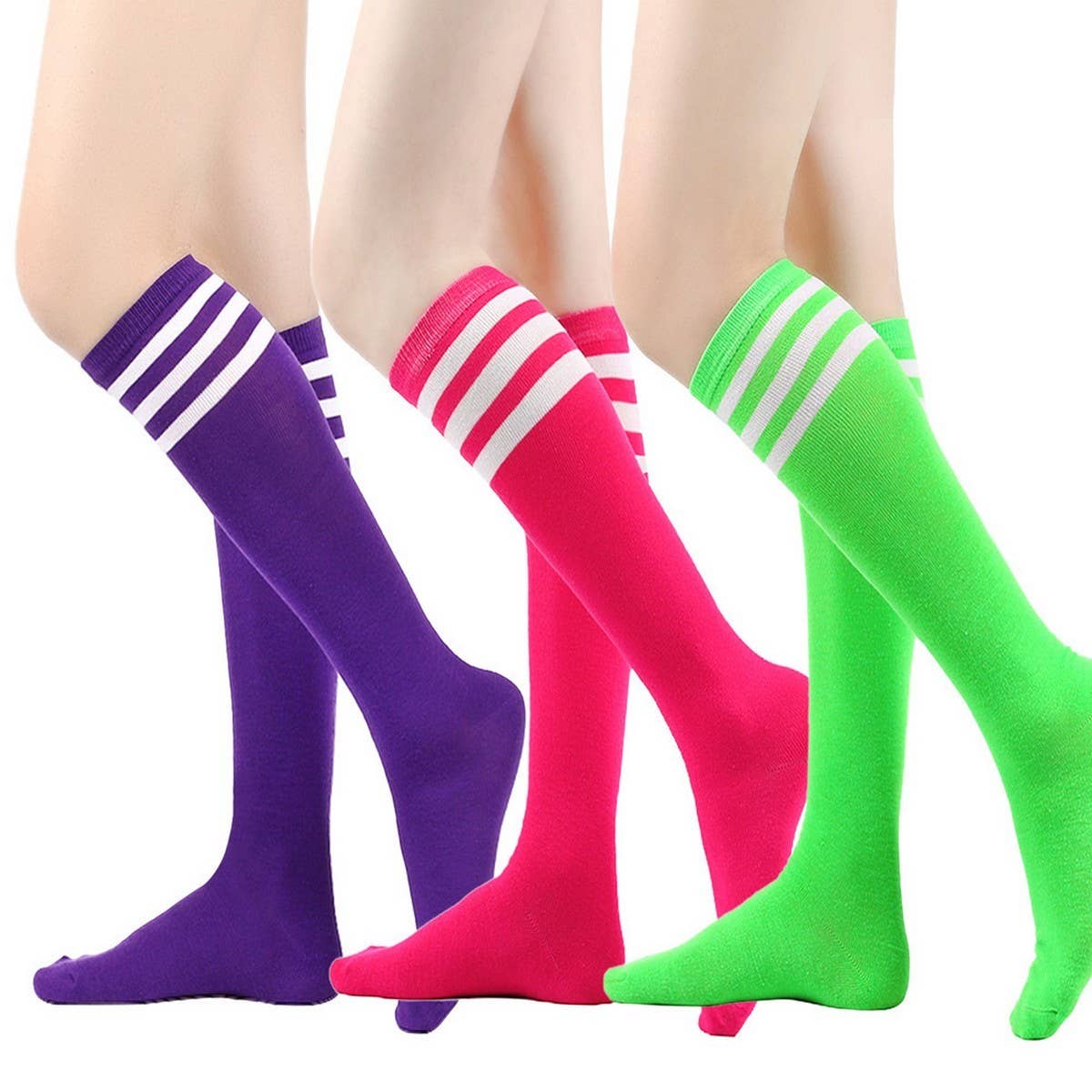 CWMM10064_WOMEN KNEE-HIGH SOCKS FOR SCHOOL &AMP  PERFORMANCE