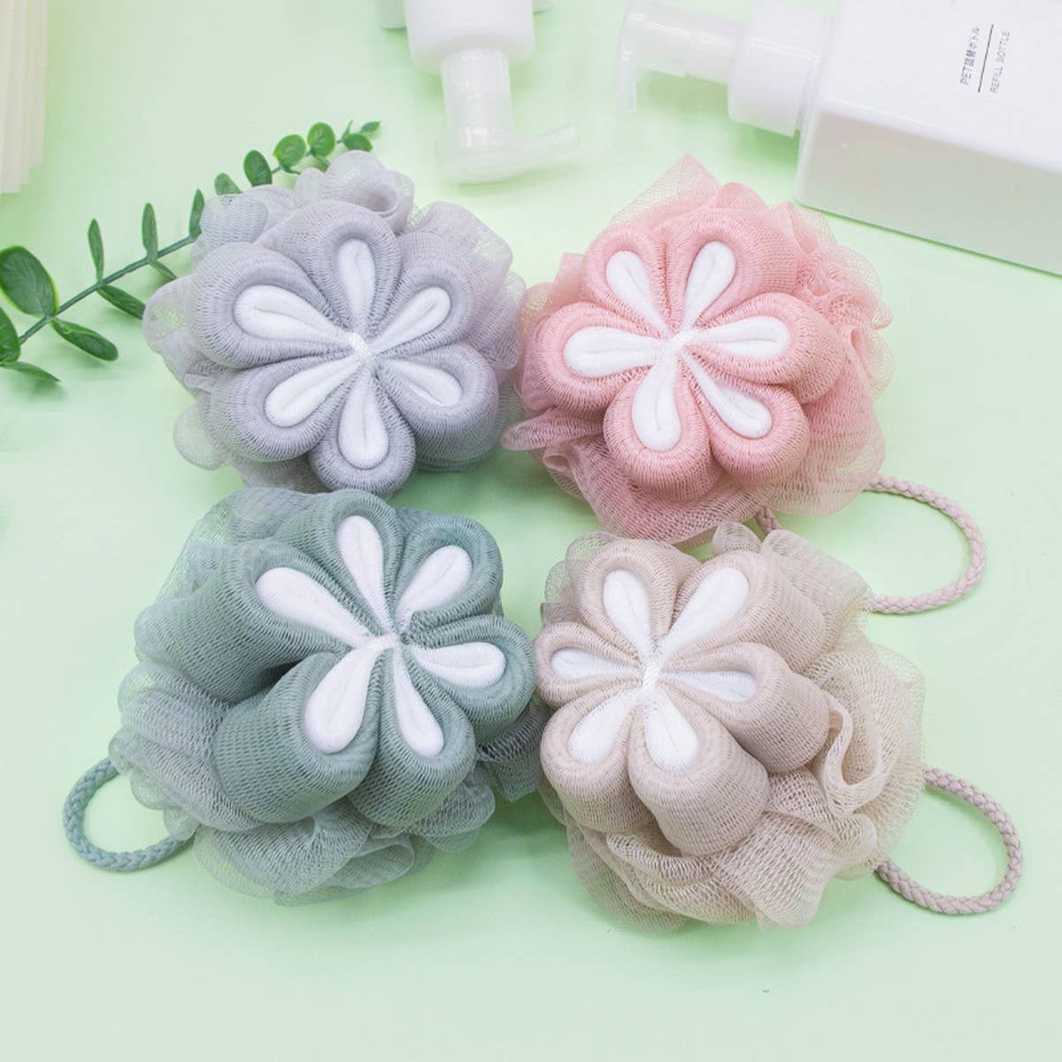 CWMM8753_SOFT AND DURABLE BATHING ARTIFACT BATH FLOWER BALL