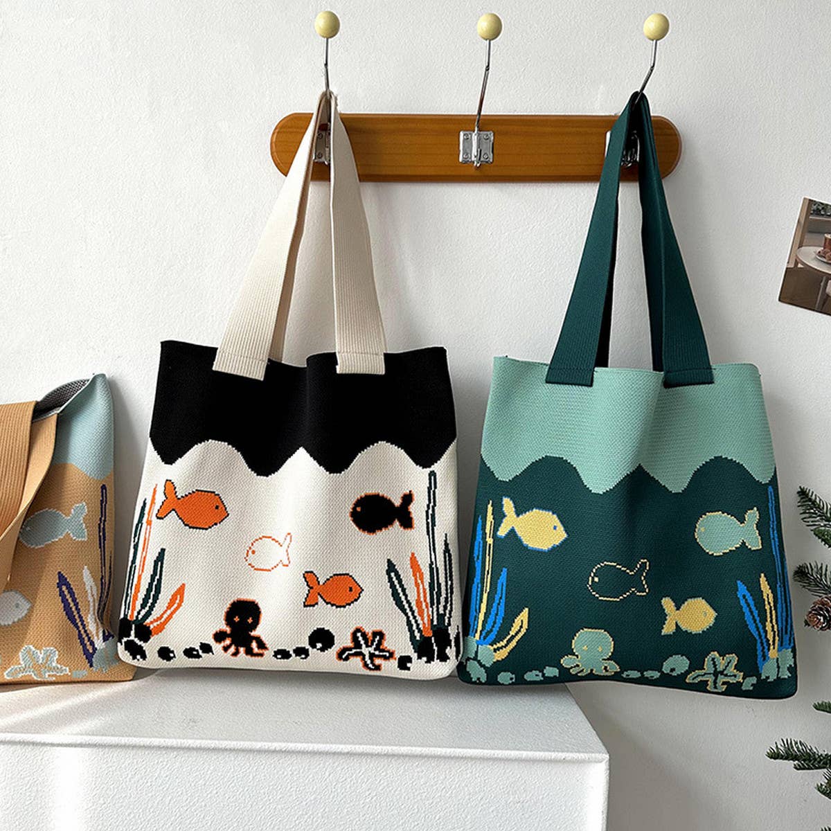 OCEAN OCTOPUS CARTOON CUTE HANDBAG_CWAB3229