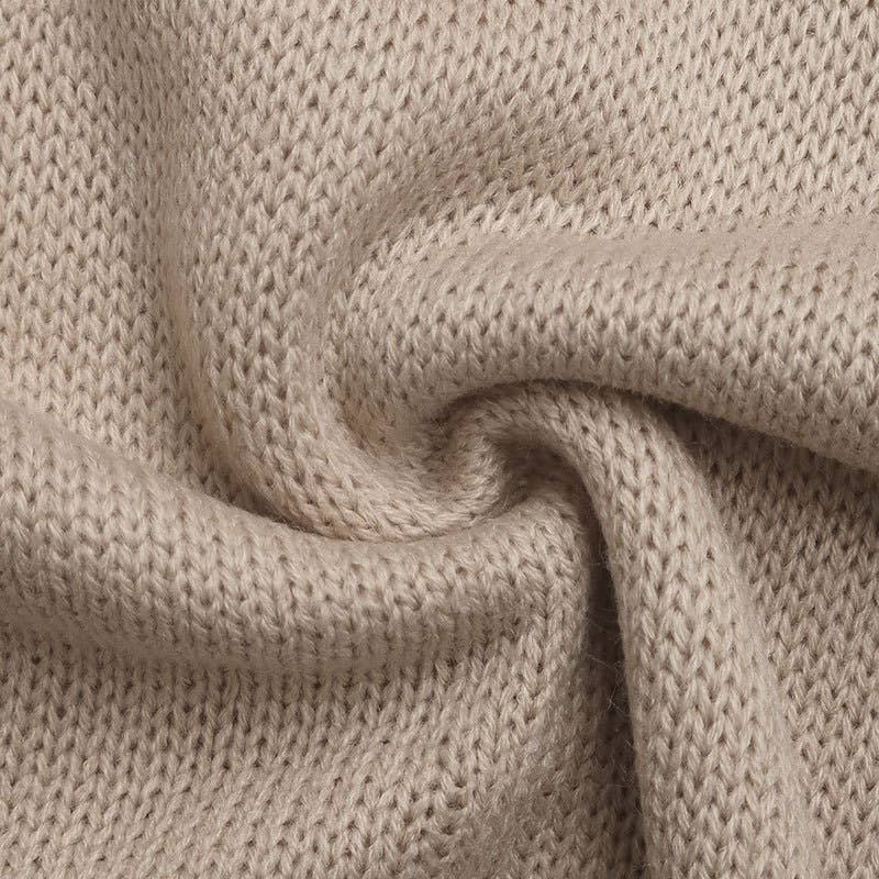 Valentine's Day cherry jacquard knitted sweater