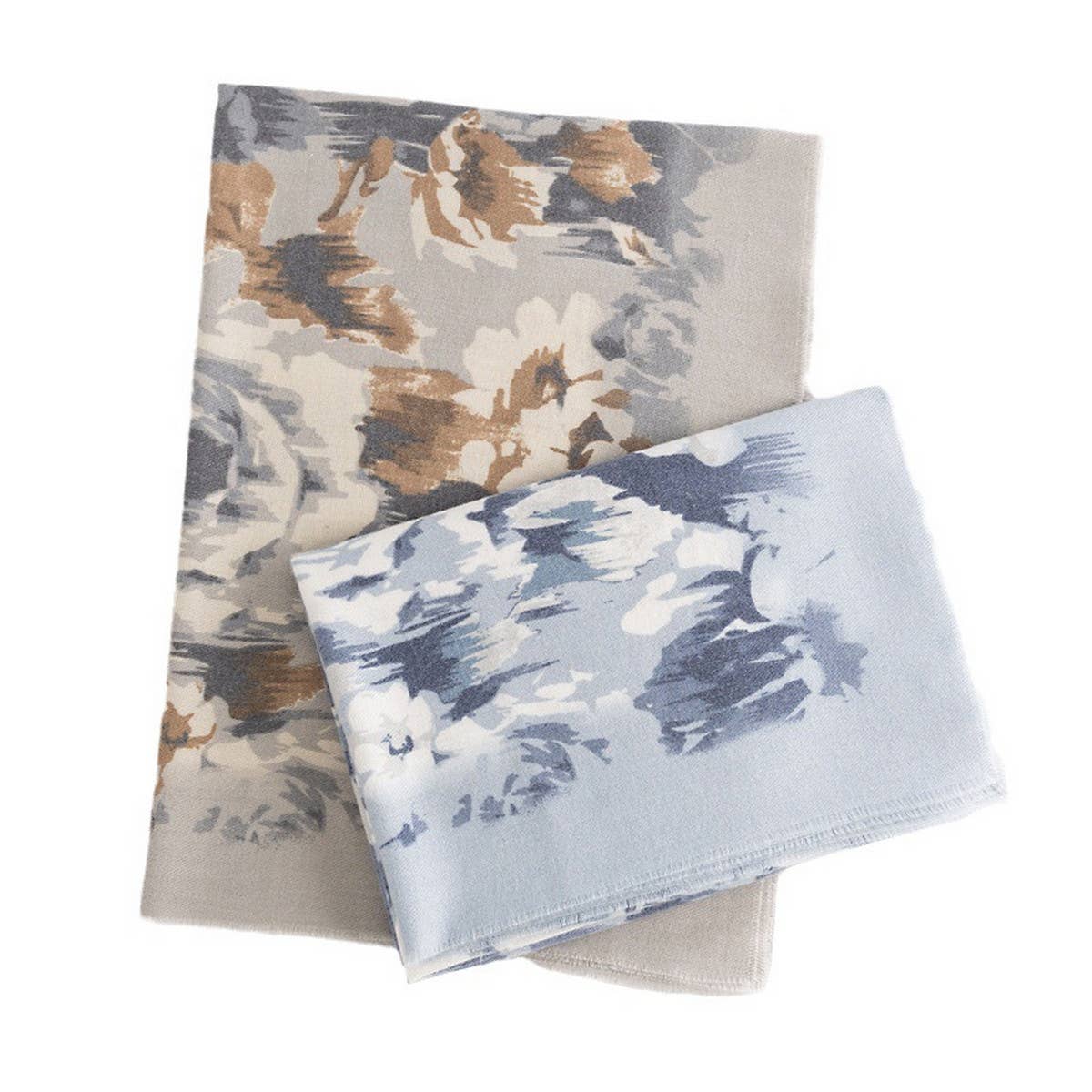 Boho Rose Print Scarf ??Vintage Soft Wrap_CWASC0438