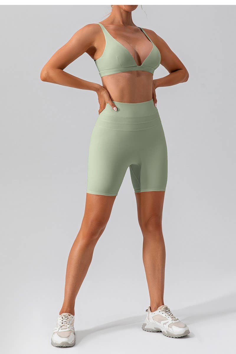 CWMU0516_NUDE YOGA BRA SHOCKPROOF TIGHT SPORTS BRA