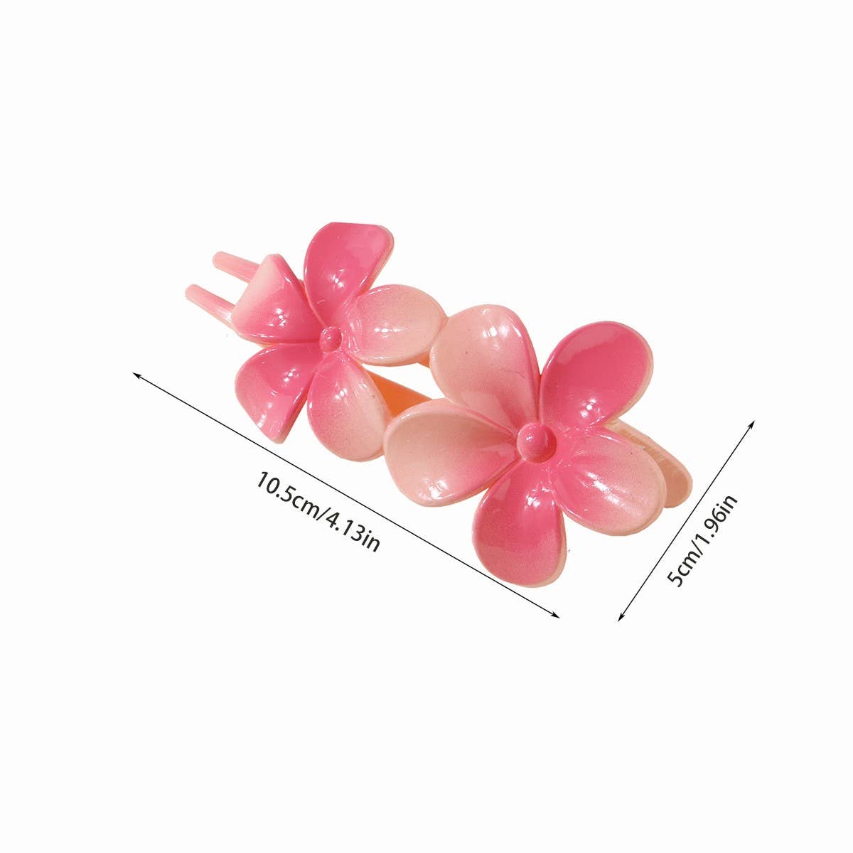 Gradient Flower Hair Clip ?Duckbill Updo Accessory