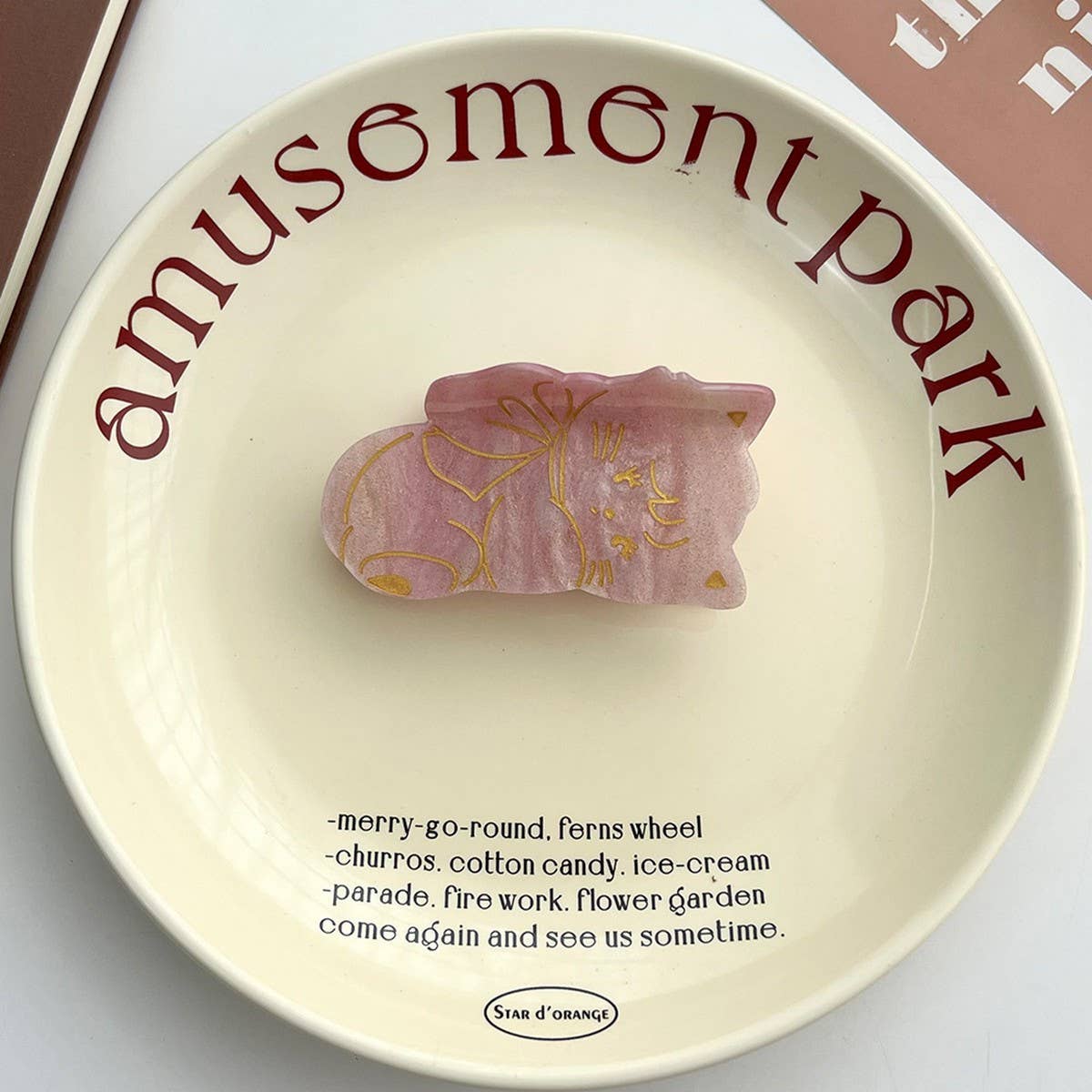 Simple Cat Acrylic Claw Clip ??Cute Animal Hairpin_CWAHA5903