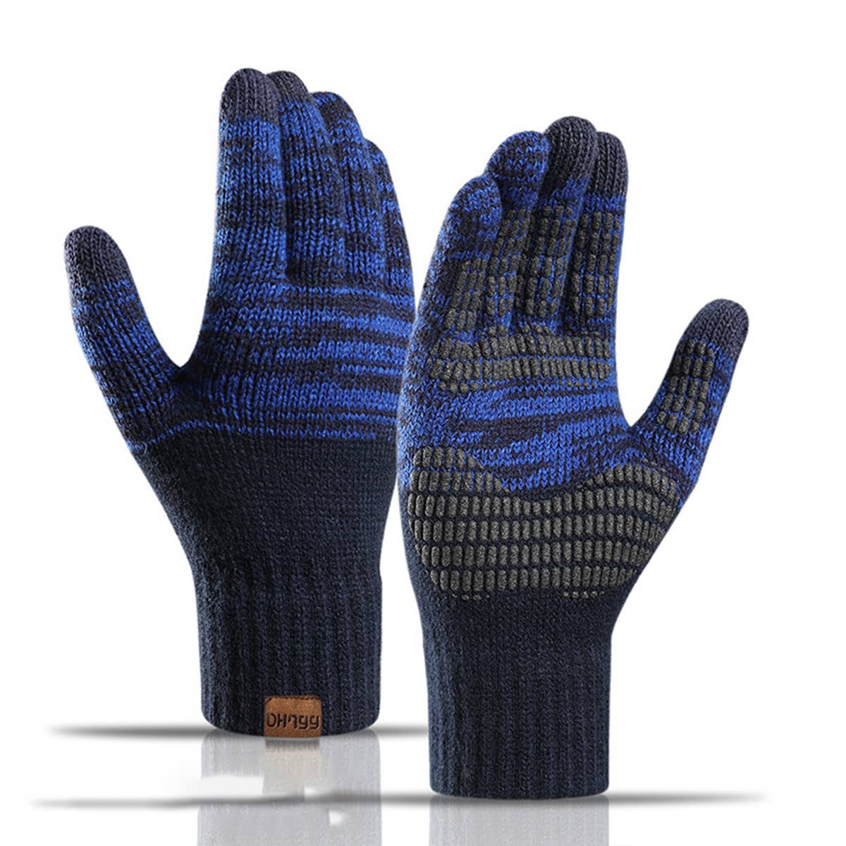 MEN'S COLORBLOCK OFFSET TOUCHSCREEN GLOVES
