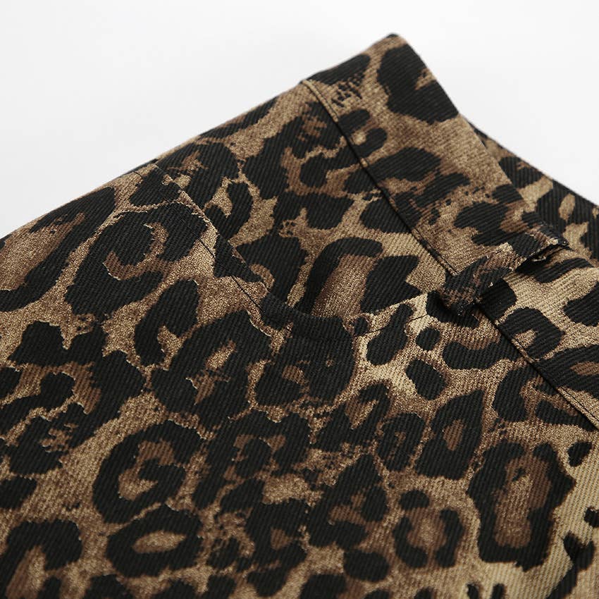 CWBLP1554_FASHION PERSONALITY LEOPARD PRINT WIDE LEG PANTS