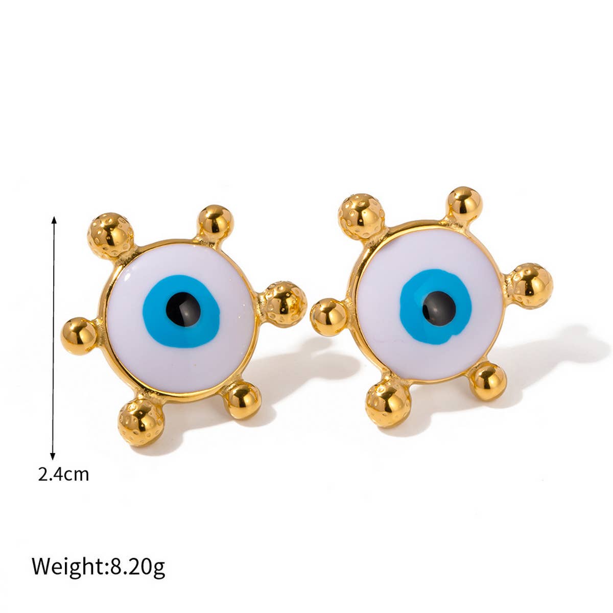 RETRO DRIPPING NEW DEVIL'S EYE EARRINGS_CWAHA0922