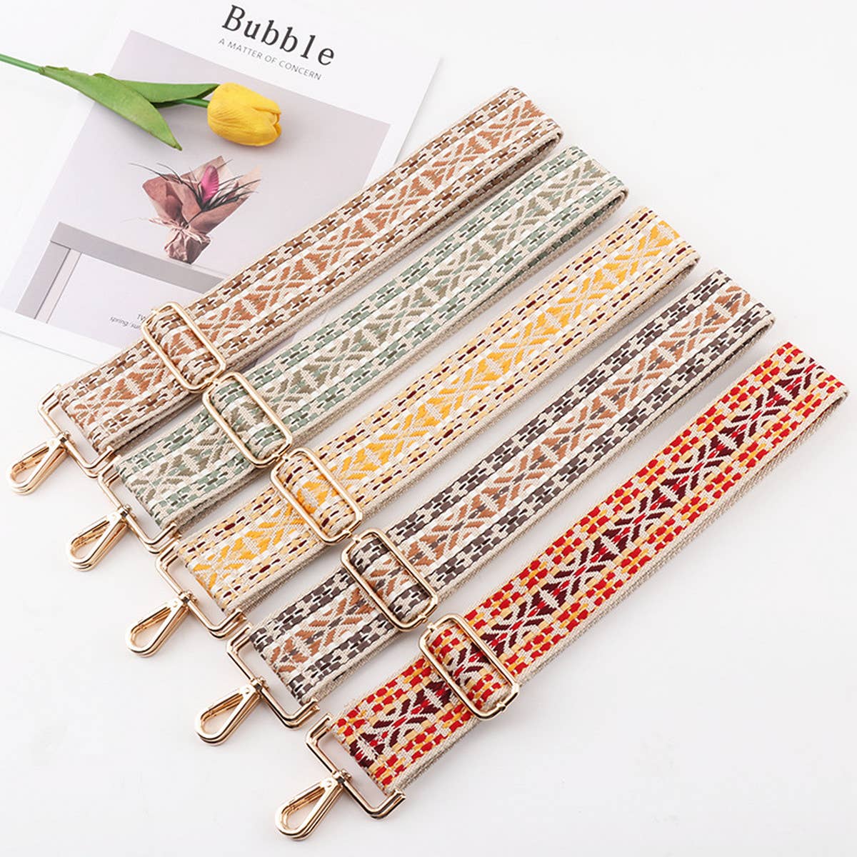 VERSATILE WIDENED CONTRASTING COLOR BAG STRAP