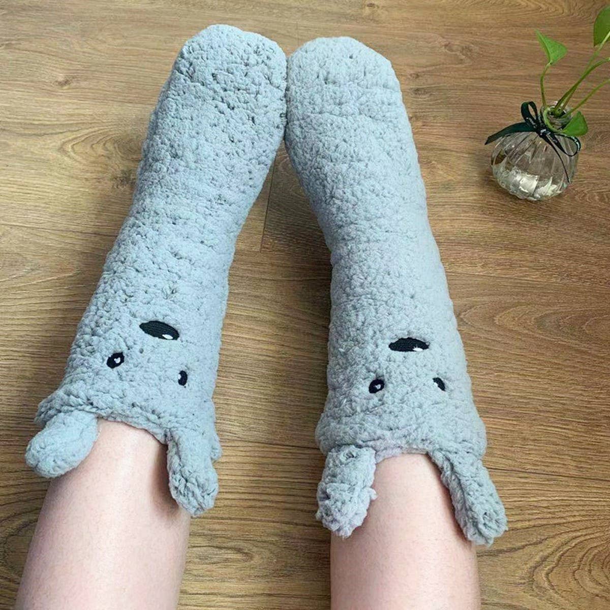 WINTER COTTON WOOL FOOT WARMER SOCK SLIPPERS
