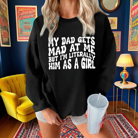 Fashionable letter printed thickened warm hoodie