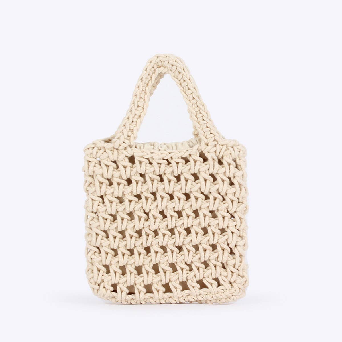 HANDMADE BEACH TOTES WITH MESH LIGHTWEIGHT TRENDY_CWAB4680