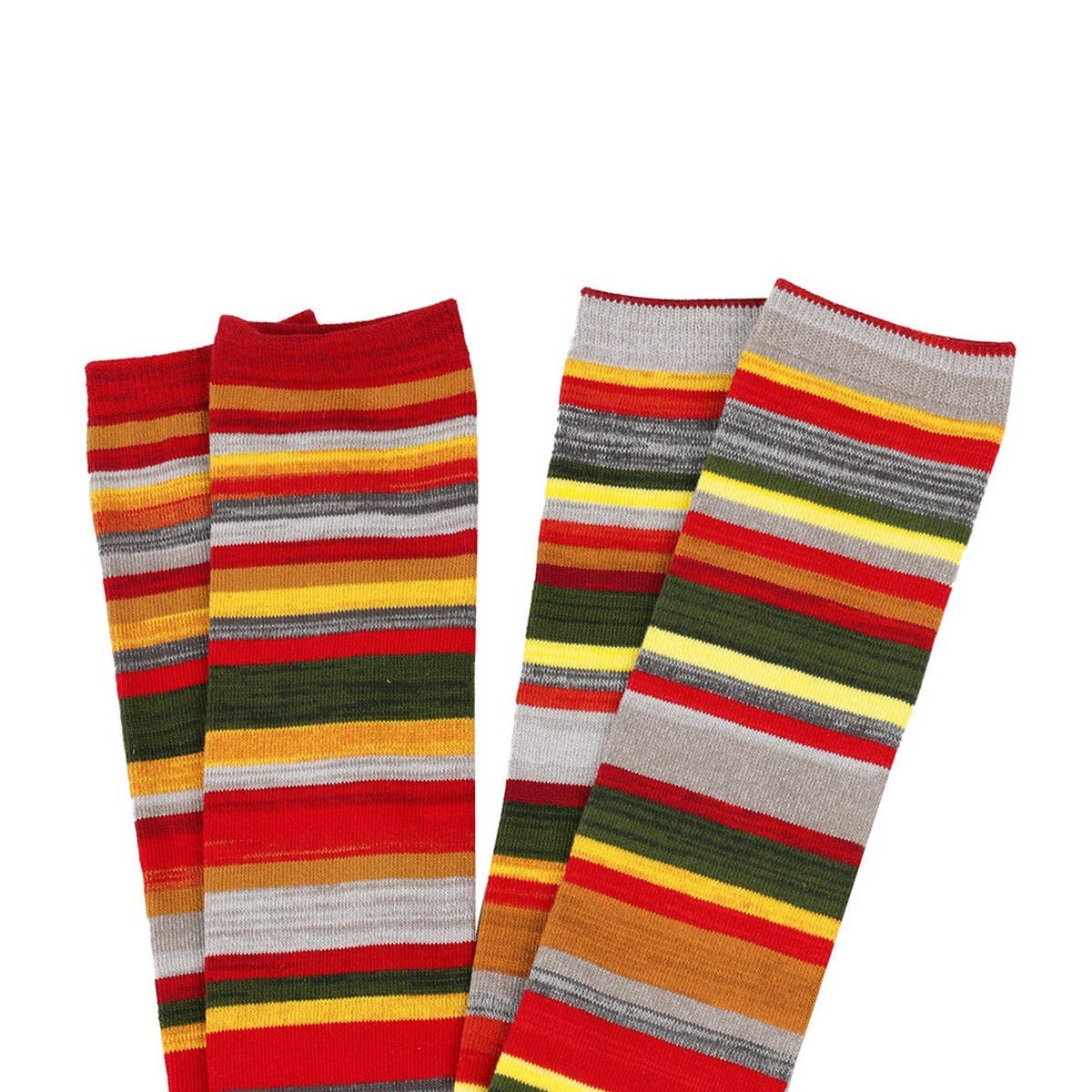 CWMS0807_Christmas Retro Harajuku Style Over The Calf Socks