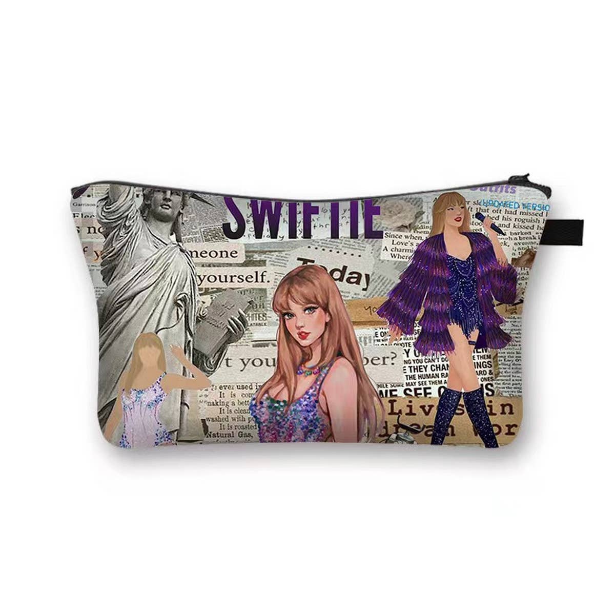 STYLISH PATTERNED WATERPROOF LINEN COSMETIC BAG_CWAB2257