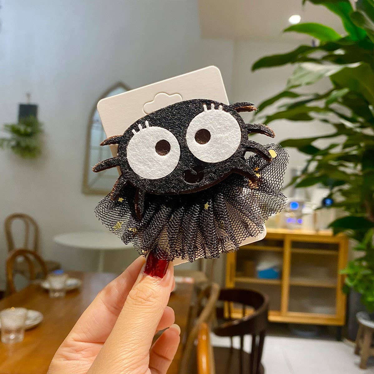 HALLOWEEN MESH DECORATION HAIRPIN COSPLAY PROPS