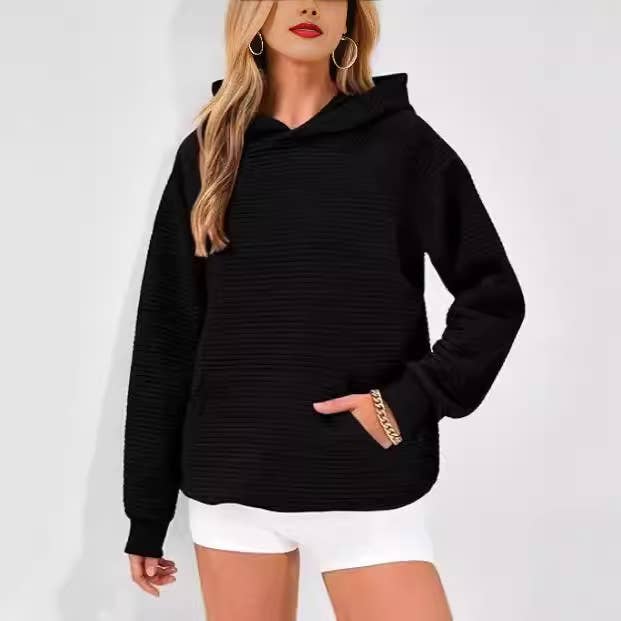 HOODED SPORTS LONG-SLEEVED CASUAL POCKET HOODIE