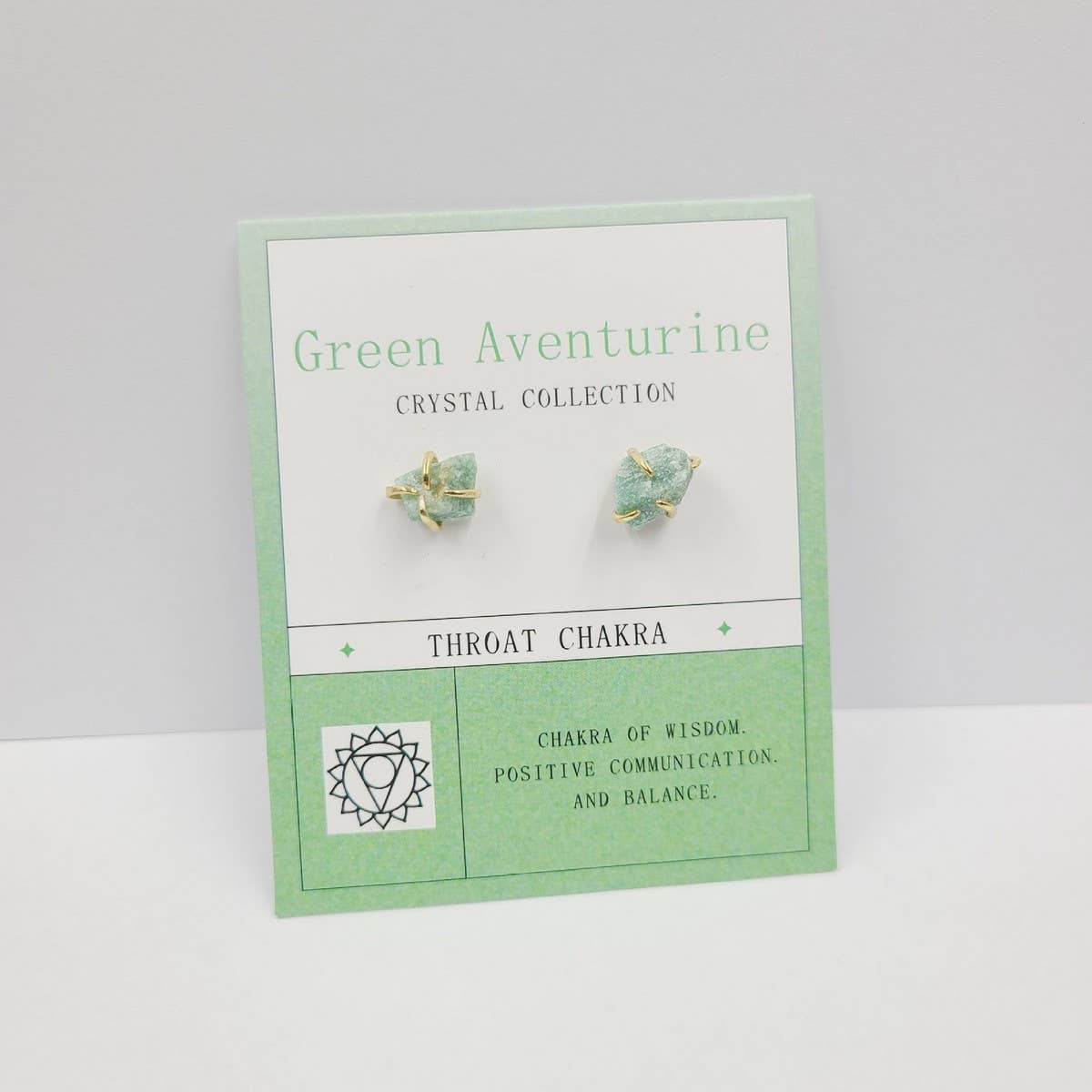 NATURAL STONE FOUR CLAW EARRINGS