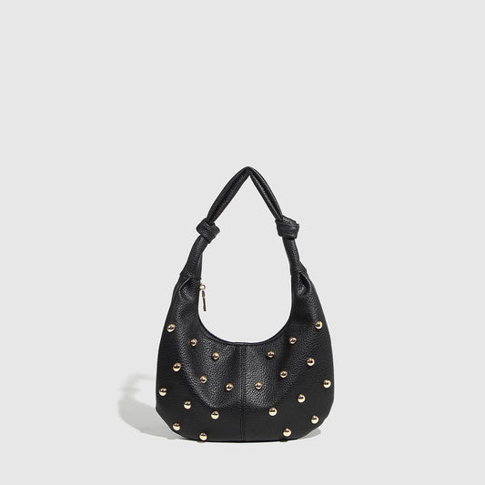 Metallic Studded  Shoulder Bag for Women_CWAB5680