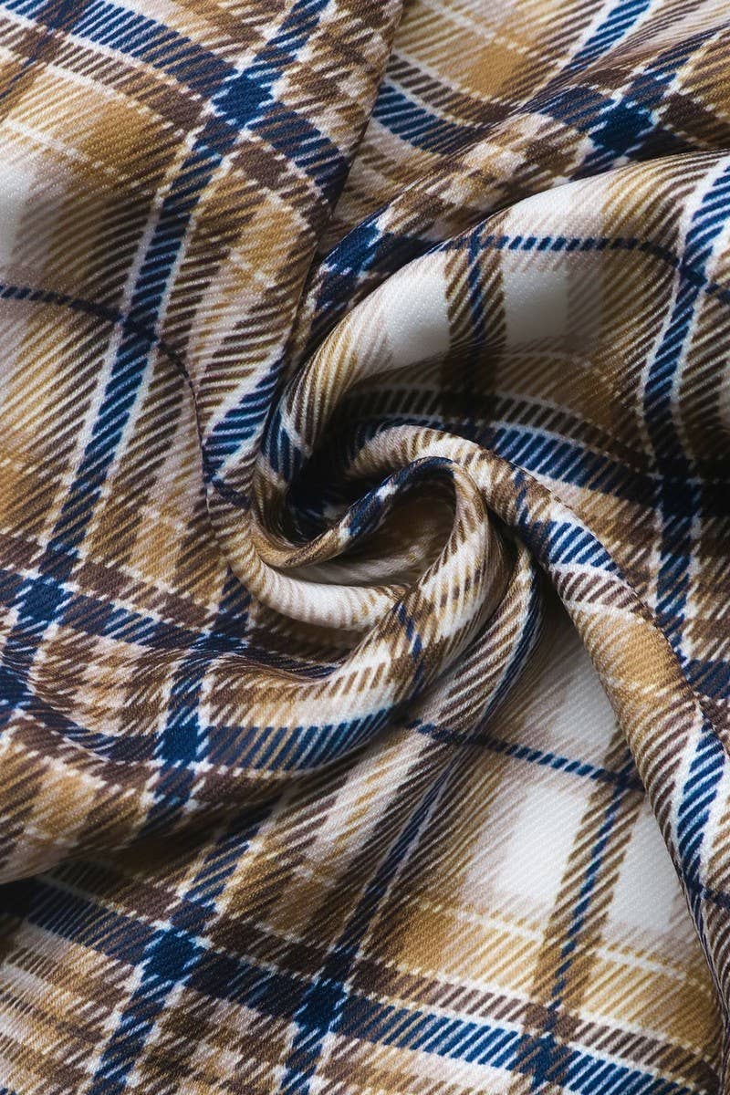 CWOCO00169_COLLARED CASUAL PLAID BLAZER JACKET