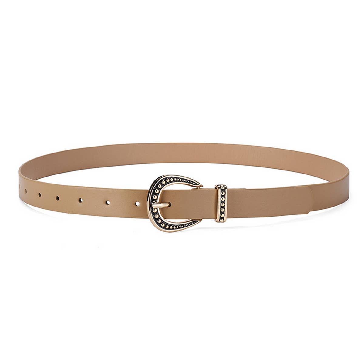 WOMEN SIMPLE SOLID COLOR PIN BUCKLE BELT_CWABE0358