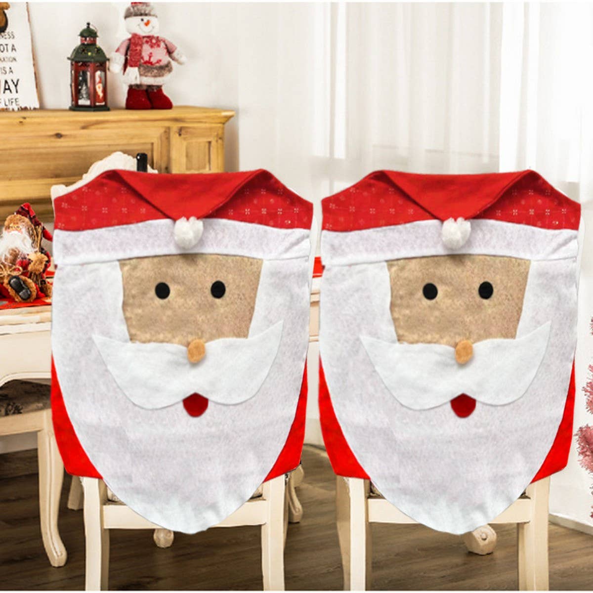 CWMM9723_CHRISTMAS DINING CHAIR SANTA CHAIR SET