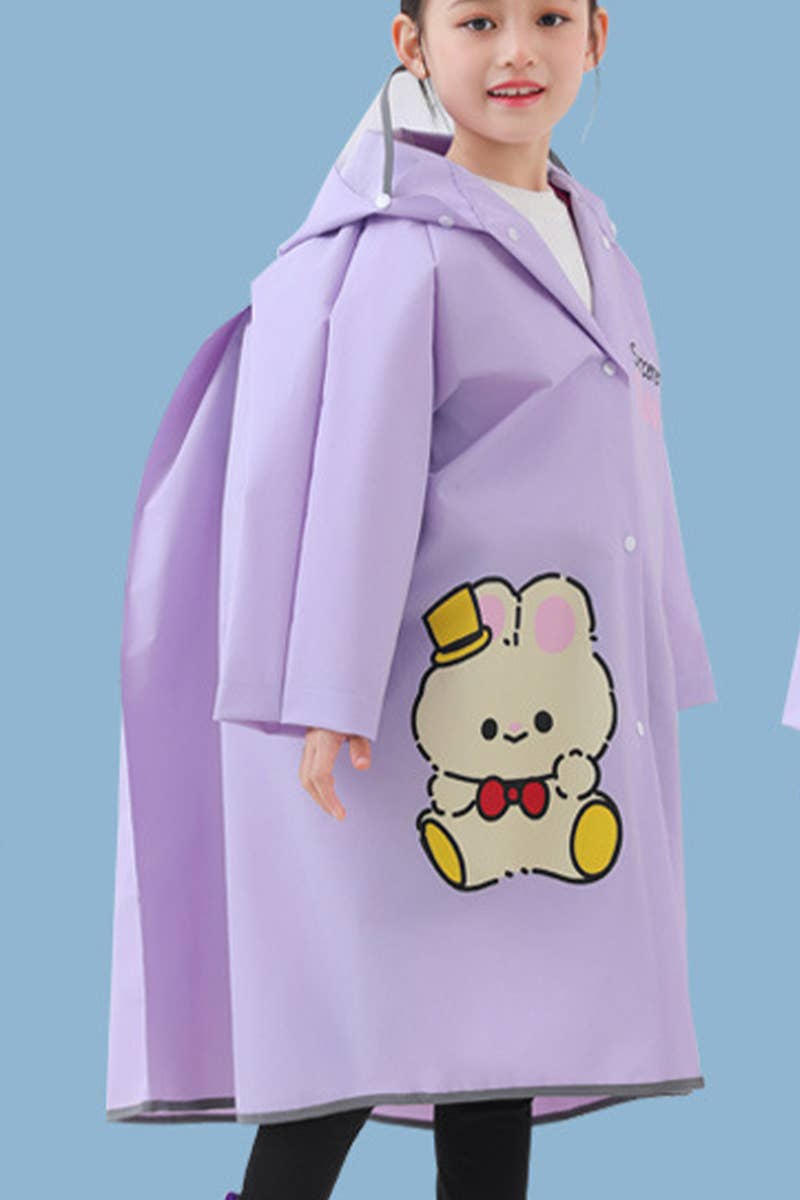 CWMM8551_CHILDREN'S WATERPROOF RAINCOAT WITH SCHOOL BAG