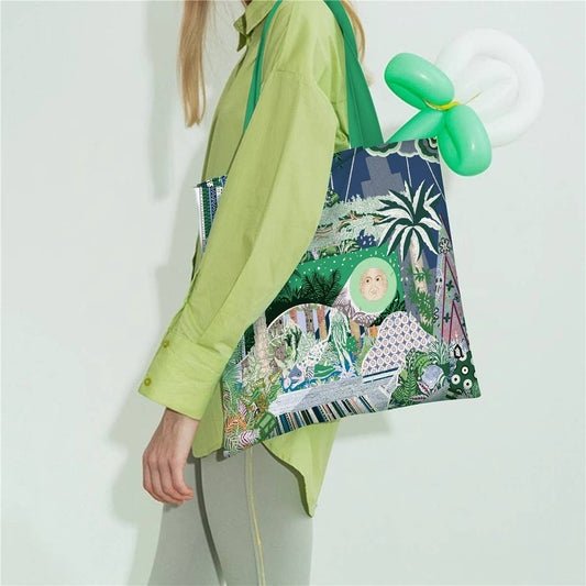 Midsummer Night Sun Canvas Tote Bag_CWAB5139