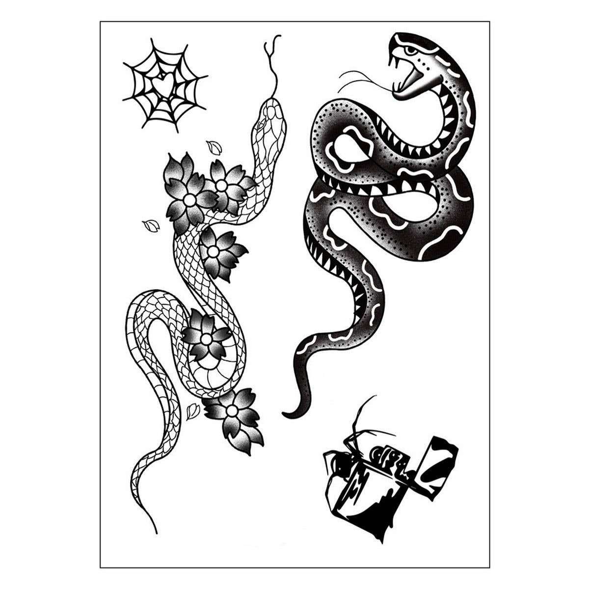 Dark Tribal Snake Tattoo ? Black Mamba Arm Sticker