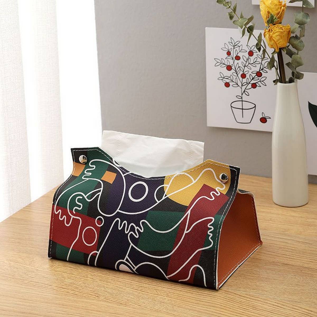 HOT SALE CREATIVE LEATHER TISSUE BOX FOR HOME USE