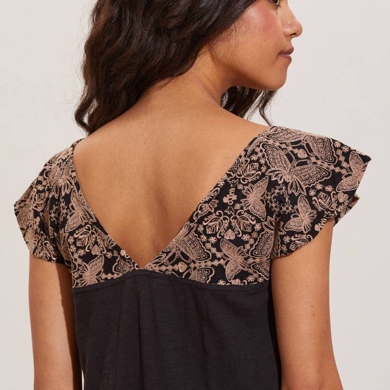 STYLISH PATCHWORK CONTRASTING V-NECK DRESS