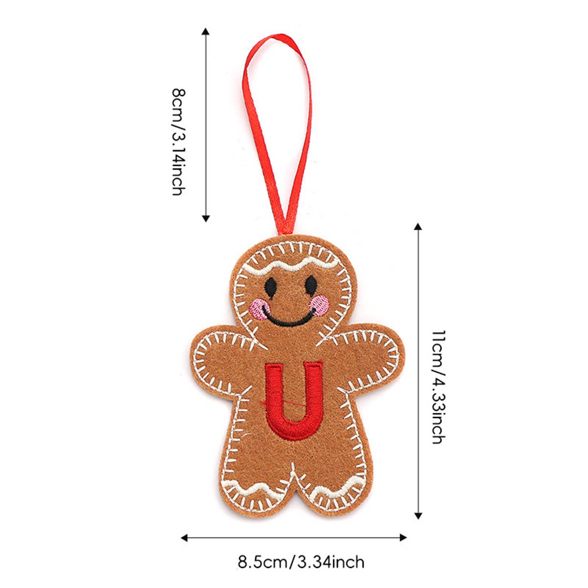 CWMM9399_NEW CHRISTMAS GINGERBREAD MAN DECORATION PENDANT
