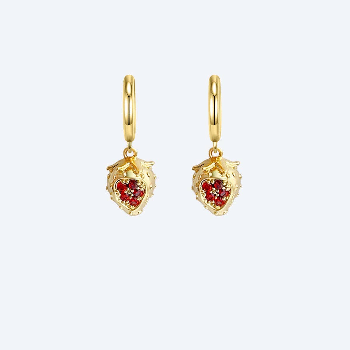 High-end Fashion Fruit Series Gold Earrings