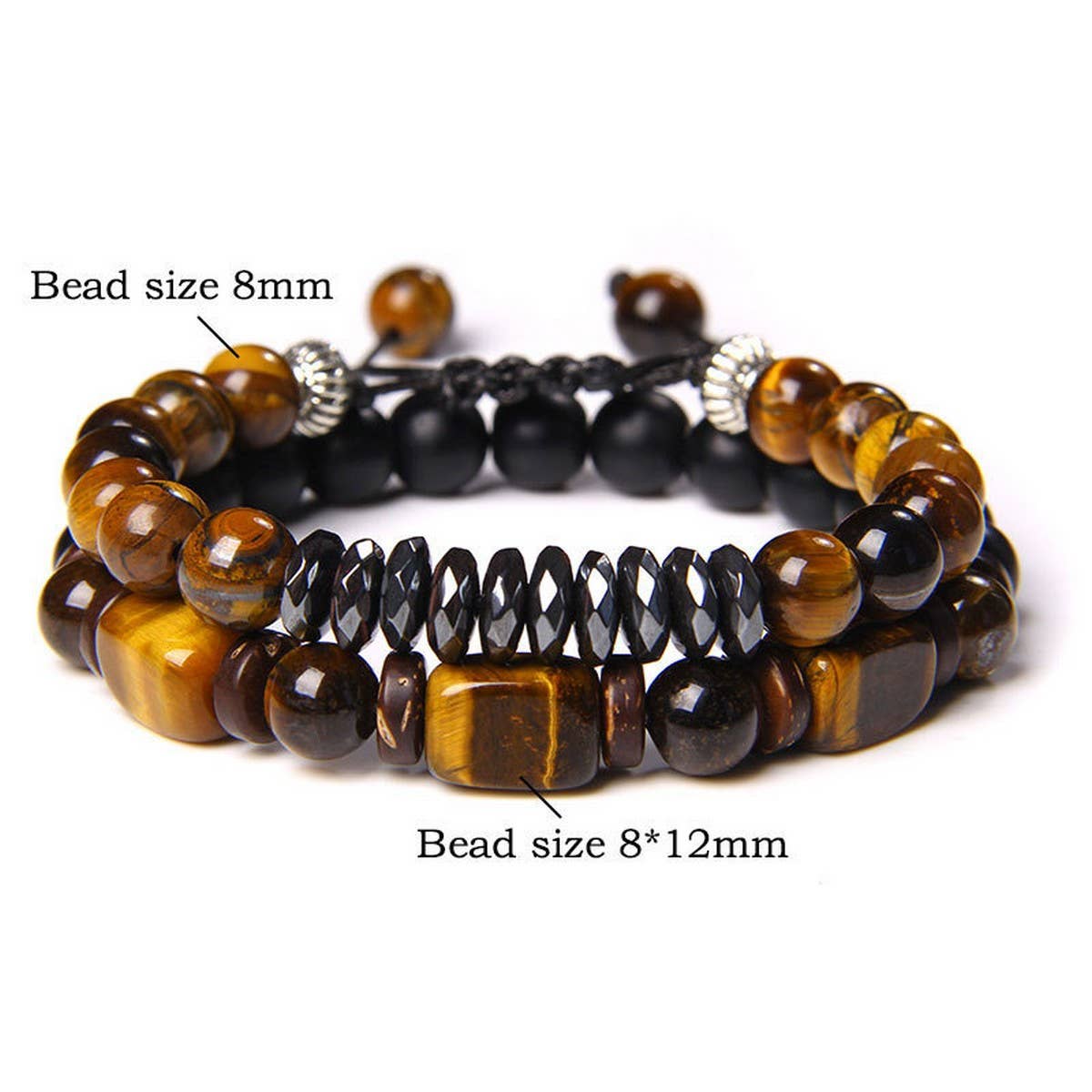CWAJE3880_FACETED STONE BRAIDED COMBINATION BRACELET