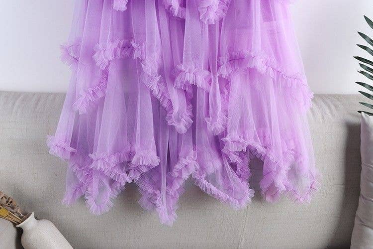 CWBSS0460_LAYERED ORGANZA TIERED MAXI CAKE SKIRT