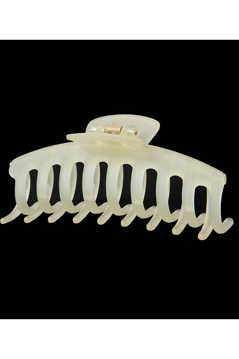 Summer Jelly Hair Claw - Avocado Green Matte Clip_CWAHA0093